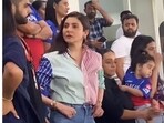 Anushka Sharma's expression as she watched the RCB Vs RR match says it all. Anushka Sharma's expression as she watched the RCB Vs RR match says it all.