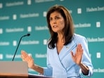 Former U.N. Ambassador Nikki Haley speaks at the Hudson Institute in Washington, Wednesday, May 22, 2024. Haley says she will be voting for Donald Trump in the general election, encouraging the presumptive GOP nominee to work hard to win support from those who backed her in the primary. (AP Photo/Cliff Owen)