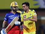 Virat Kohli (L) with Deepak Chahar during IPL 2024 Virat Kohli (L) with Deepak Chahar during IPL 2024