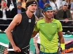 Alexander Zverev and Rafael Nadal ahead of their French Open face off in 2022