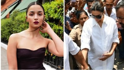 Actor Deepika Padukone flaunted her baby bump for the first time earlier this week when she stepped out to vote in Mumbai. Actor Deepika Padukone flaunted her baby bump for the first time earlier this week when she stepped out to vote in Mumbai.