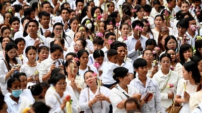 Buddha Purnima is the most significant day for the Buddhist community as it commemorates the three crucial events in Buddha's life: his birth, enlightenment, and Mahaparinirvana.&nbsp; (AFP)