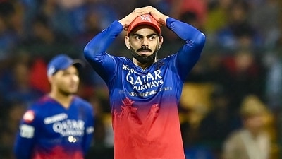 Royal Challengers Bengaluru's Virat Kohli reacts during the Indian Premier League (IPL) Twenty20 cricket match (AFP) Royal Challengers Bengaluru's Virat Kohli reacts during the Indian Premier League (IPL) Twenty20 cricket match (AFP)