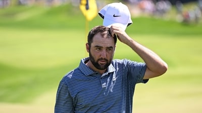 Scottie Scheffler arrest: Louisville cop faces ‘corrective action’ over golfer's arrest (Photo by ROSS KINNAIRD / GETTY IMAGES NORTH AMERICA / Getty Images via AFP) (Getty Images via AFP) Scottie Scheffler arrest: Louisville cop faces ‘corrective action’ over golfer's arrest (Photo by ROSS KINNAIRD / GETTY IMAGES NORTH AMERICA / Getty Images via AFP) (Getty Images via AFP)