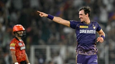 Kolkata Knight Riders' Mitchell Starc celebrates (AFP) Kolkata Knight Riders' Mitchell Starc celebrates (AFP)