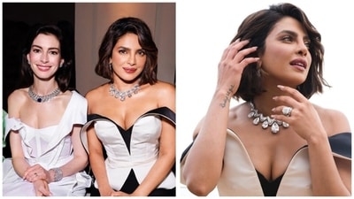 Bulgari's official Instagram handle shared photos of Priyanka and Anne, and wrote, "In the heart of the Eternal City, the visionary Bvlgari Aeterna High Jewelry and High-End Watches collection is revealed for the first time. Global Brand Ambassadors Anne Hathaway, Priyanka Chopra... were among the guests to enjoy an unforgettable night in Rome, each luminous in jewels from the new collection." Bulgari's official Instagram handle shared photos of Priyanka and Anne, and wrote, "In the heart of the Eternal City, the visionary Bvlgari Aeterna High Jewelry and High-End Watches collection is revealed for the first time. Global Brand Ambassadors Anne Hathaway, Priyanka Chopra... were among the guests to enjoy an unforgettable night in Rome, each luminous in jewels from the new collection."