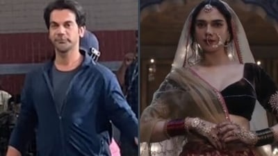 Rajkummar Rao recreates Aditi Rao Hydari's Gajagamini walk from Heeramandi Rajkummar Rao recreates Aditi Rao Hydari's Gajagamini walk from Heeramandi