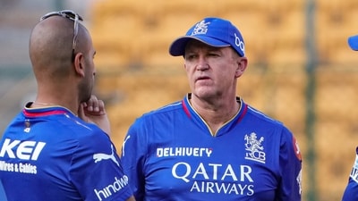 Royal Challengers Bengaluru coach Andy Flower with support staff during a practice session in Indian Premier League (IPL) 2024 (PTI) Royal Challengers Bengaluru coach Andy Flower with support staff during a practice session in Indian Premier League (IPL) 2024 (PTI)