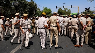 Lok Sabha election: Security beefed up in Delhi ahead of Phase 6 polls Lok Sabha election: Security beefed up in Delhi ahead of Phase 6 polls