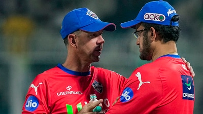 Delhi Capitals coach Ricky Ponting and mentor Sourav Ganguly (PTI) Delhi Capitals coach Ricky Ponting and mentor Sourav Ganguly (PTI)