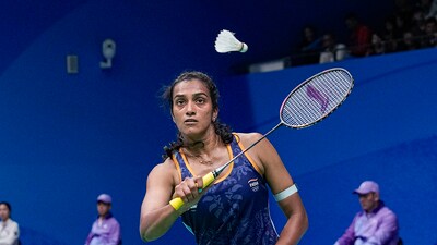 India's PV Sindhu plays against Wen-Chi Hsu of Chinese Taipei (PTI) India's PV Sindhu plays against Wen-Chi Hsu of Chinese Taipei (PTI)
