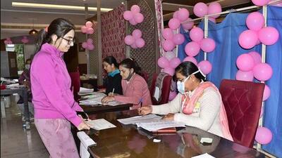The DEO also said this initiative of the administration and the election commission was a leap further towards women empowerment and gender equality. (HT file photo) The DEO also said this initiative of the administration and the election commission was a leap further towards women empowerment and gender equality. (HT file photo)