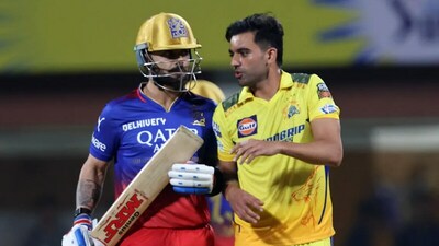 Virat Kohli (L) with Deepak Chahar during IPL 2024 (IPL) Virat Kohli (L) with Deepak Chahar during IPL 2024 (IPL)