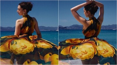 Her stunning outfit, from the shelves of the designer label Gauri and Nainika, is a perfect blend of summer-ready and elegant. Her styling was expertly done by celebrity fashion stylist Sanam Ratansi. (Instagram/@aditiraohydari)