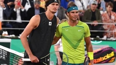 Alexander Zverev and Rafael Nadal ahead of their French Open face off in 2022 Alexander Zverev and Rafael Nadal ahead of their French Open face off in 2022
