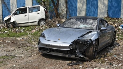 Early on Sunday morning, a 17-year-old boy, who was reportedly inebriated, was driving a Porsche sports car and knocked down two motorcycle-borne software engineers in Kalyani Nagar area of Pune. (PTI) Early on Sunday morning, a 17-year-old boy, who was reportedly inebriated, was driving a Porsche sports car and knocked down two motorcycle-borne software engineers in Kalyani Nagar area of Pune. (PTI)