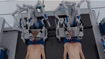 Snapshot of the procedure of the head transplant. (BrainBridge) Snapshot of the procedure of the head transplant. (BrainBridge)