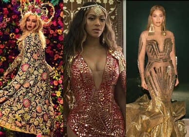 Beyonce in creations by Indian designers Beyonce in creations by Indian designers