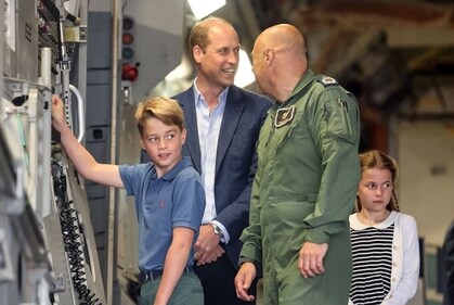 Prince George, Prince William, and Princess Charlotte. (CHRIS JACKSON/AFP/Getty Images) Prince George, Prince William, and Princess Charlotte. (CHRIS JACKSON/AFP/Getty Images)