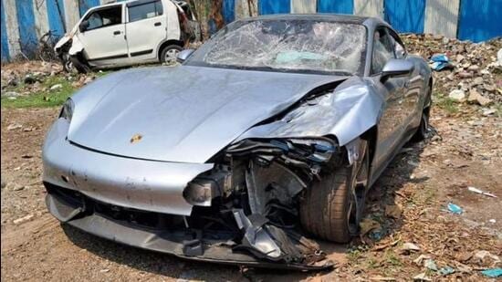 The Pune car crash involving a 17-year-old killed two people. (HT PHOTO)