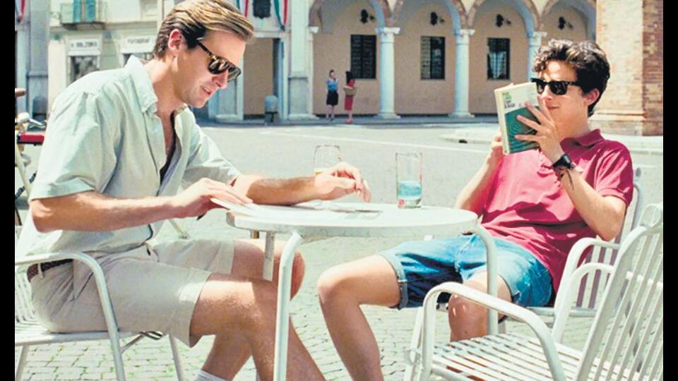 In Call Me By Your Name (2017), Oliver and Elio spend the summer falling in love.