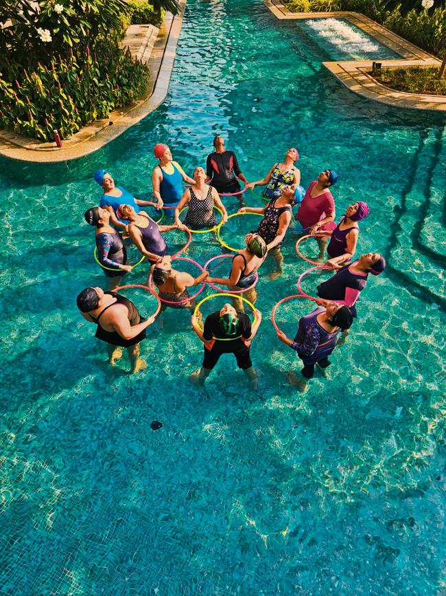 Fitness Aqua Ballet Class organised at Lodha Park (Aditi Mansinghka)