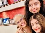 Aishwarya Rai with mother Brinda Rai and daughter Aaradhya Bachchan. Aishwarya Rai with mother Brinda Rai and daughter Aaradhya Bachchan.