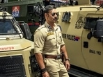 Ajay Devgn poses in new photos shared by Rohit Shetty. Ajay Devgn poses in new photos shared by Rohit Shetty.