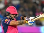 Rajasthan Royals' Riyan Parag plays a shot in IPL 2024 Rajasthan Royals' Riyan Parag plays a shot in IPL 2024