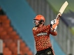 Sunrisers Hyderabad's Heinrich Klaasen plays a shot during the Indian Premier League (IPL) Twenty20 first qualifier cricket match between Sunrisers Hyderabad and Kolkata Knight Riders at the Narendra Modi Stadium Sunrisers Hyderabad's Heinrich Klaasen plays a shot during the Indian Premier League (IPL) Twenty20 first qualifier cricket match between Sunrisers Hyderabad and Kolkata Knight Riders at the Narendra Modi Stadium