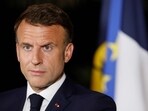 France's President Emmanuel Macron delivers a speech at New Caledonia's High Commissioner residency in Noumea.