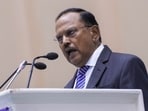 National Security Advisor (NSA) Ajit Doval addresses the gathering during the Border Security Force (BSF) Investiture Ceremony and Rustamji Memorial Lecture, at Vigyan Bhawan, in New Delhi, National Security Advisor (NSA) Ajit Doval addresses the gathering during the Border Security Force (BSF) Investiture Ceremony and Rustamji Memorial Lecture, at Vigyan Bhawan, in New Delhi,
