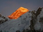 Mt. Everest is seen from the way to Kalapatthar in Nepal. A Kenyan climber attempting to scale the world’s highest mountain has been found dead near the summit. 