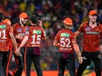 Sunrisers Hyderabad players celebrate after winning the Indian Premier League (IPL) Qualifier 2 cricket match against Rajasthan Royals, at MA Chidambaram Stadium Sunrisers Hyderabad players celebrate after winning the Indian Premier League (IPL) Qualifier 2 cricket match against Rajasthan Royals, at MA Chidambaram Stadium