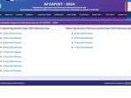AP EAMCET Engineering answer key 2024 out (cets.apsche.ap.gov.in, screenshot)