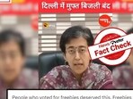 Video featuring AAP's Atishi speaking about discontinuing power subsidy in Delhi is making rounds on social media. Video featuring AAP's Atishi speaking about discontinuing power subsidy in Delhi is making rounds on social media.