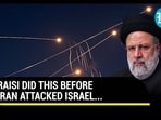RAISI DID THIS BEFORE IRAN ATTACKED ISRAEL... RAISI DID THIS BEFORE IRAN ATTACKED ISRAEL...