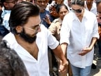 Actor Ranveer Singh with wife, actor Deepika Padukone stepped out to vote recently in Mumbai, and her baby bump was seen for the first time