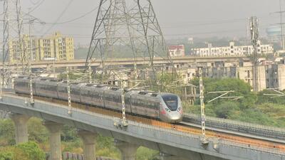 According to the NCRTC officials, they are in the process of linking the 34km Ghaziabad RRTS corridor to Meerut’s first station at Meerut (south) in the coming time. (Sakib Ali/HT Photo) According to the NCRTC officials, they are in the process of linking the 34km Ghaziabad RRTS corridor to Meerut’s first station at Meerut (south) in the coming time. (Sakib Ali/HT Photo)