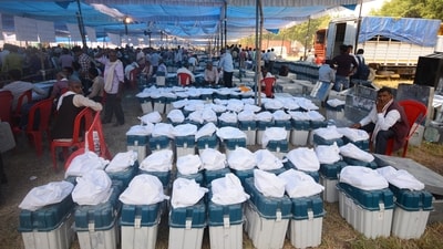 Electronic voting machines kept for distribution at a distribution centre (Deepak Gupta/HT) Electronic voting machines kept for distribution at a distribution centre (Deepak Gupta/HT)