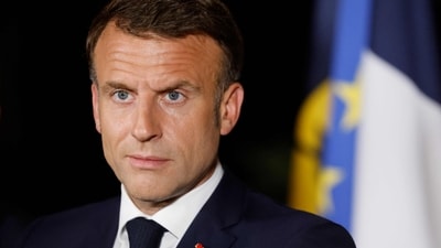 France's President Emmanuel Macron delivers a speech at New Caledonia's High Commissioner residency in Noumea. (AFP) France's President Emmanuel Macron delivers a speech at New Caledonia's High Commissioner residency in Noumea. (AFP)