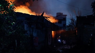 Cooling operations are underway at the spot in Dombivali where an incident of boiler blast occurred&nbsp;yesterday.&nbsp; (REUTERS)