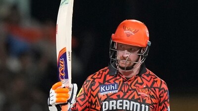 Heinrich Klaasen scored 50 in 34 balls but was cleaned up by the brilliant Sandeep Sharma first ball of the 19th over. He shared a couple of strong stands with Travis Head and Shahbaz Ahmed which got SRH to 175/9 in 20 overs (AP)