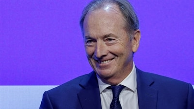 James Gorman, Chairman of Morgan Stanley, looks on during the Global Financial Leaders' Investment Summit, in Hong Kong, China. (Reuters)