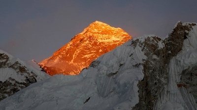 Mt. Everest is seen from the way to Kalapatthar in Nepal. A Kenyan climber attempting to scale the world’s highest mountain has been found dead near the summit. (AP) Mt. Everest is seen from the way to Kalapatthar in Nepal. A Kenyan climber attempting to scale the world’s highest mountain has been found dead near the summit. (AP)