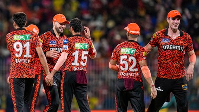Sunrisers Hyderabad players celebrate after winning the Indian Premier League (IPL) Qualifier 2 cricket match against Rajasthan Royals, at MA Chidambaram Stadium (PTI) Sunrisers Hyderabad players celebrate after winning the Indian Premier League (IPL) Qualifier 2 cricket match against Rajasthan Royals, at MA Chidambaram Stadium (PTI)
