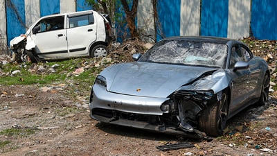 Pune Police questioned the driver, who said he drove the Porsche Taycan sports car out of the parking lot of the Blak Club in Koregaon Park neighbourhood. Pune Police questioned the driver, who said he drove the Porsche Taycan sports car out of the parking lot of the Blak Club in Koregaon Park neighbourhood.