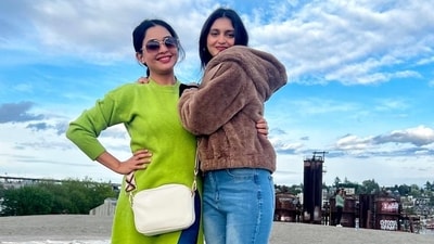 Shubhangi Atre with her daughter Ashi. Shubhangi Atre with her daughter Ashi.