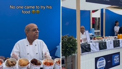 The image shows an Indian-origin chef in his empty stall. (Instagram/@thecolonialrestaurants) The image shows an Indian-origin chef in his empty stall. (Instagram/@thecolonialrestaurants)