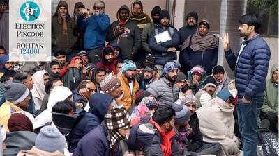 Thousands of people in Haryana took part in the January recruitment drive held for menial jobs in Israel. (HT file) Thousands of people in Haryana took part in the January recruitment drive held for menial jobs in Israel. (HT file)